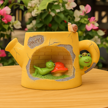 Conejitos y Ranas en el Jardín